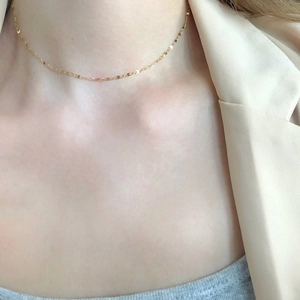 Layered Necklace Gold Plated Stainless Steel Abstract Female Body Silhouette Pendant Minimalist Aesthetic Choker Jewelry For Women