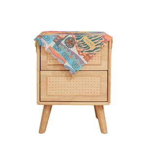 Bohemian style multifunctional dust cover cloth with scalloped edges for home decor