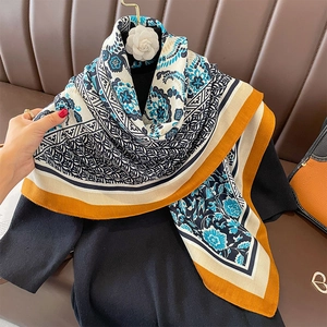 Retro Paisley Blumenmuster Satin Quadratischer Schal Für Damen Eleganter Großer Mode Halstuch Kopftuch Leichter Weicher Schalwickel