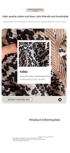 Detail view of leopard print crinkle scarf texture and 70x150cm size specifications