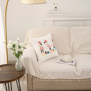 Cartoon Animal Zebra Flamingo Printed Polyester Cushion Cover Decorative Christmas Throw Pillow Case For Sofa Home Decor