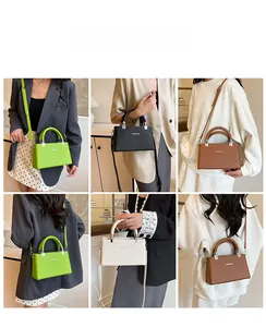 Litchi pattern handbag showcased in multiple colors with versatile carrying styles