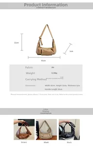 Detailed view of large hobo bag with knotted strap and pleat design in three colors