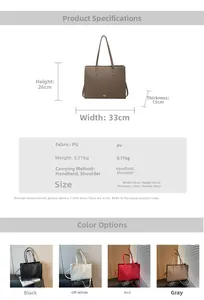 Guida alle dimensioni e parametri dettagliati per la borsa tote vintage capiente