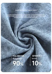 Macro detail of breathable mesh sport fabric made of 90% polyester and 10% spandex