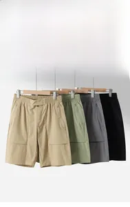 Pantaloncini estivi da uomo ad asciugatura rapida in colori kaki, verde oliva, grigio e nero