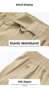 Dettaglio dell'elastico in vita con coulisse nascosta e cerniera YKK di alta qualità