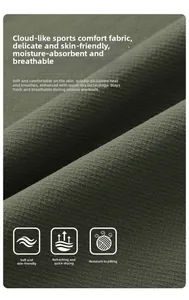 Macro detail of breathable quick-dry olive green athletic fabric with moisture-wicking texture