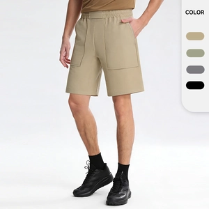 Pantaloncini Sportivi da Uomo ad Asciugatura Rapida Alta Elasticità Traspirante Pantaloni Fitness con Cerniera YKK Multitasche Outdoor Escursionismo