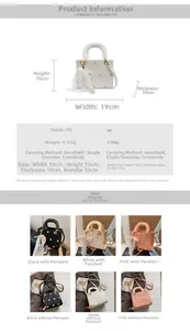 Daisy embroidery shoulder bag size guide and detailed specifications for crossbody purse