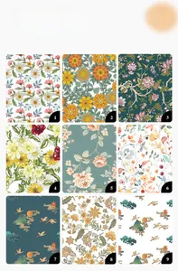 Selection guide for retro floral and oriental crane patterns on thick linen tablecloths