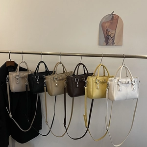 Fashion motorcycle tote bags in six colors with studs and detachable straps