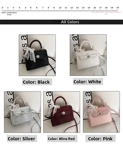 Detailed comparison of snake pattern cross-body bags in black, white, silver, red and pink
