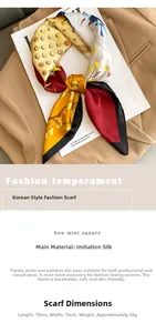 Detail of 70cm silk scarf with ginkgo leaf print styled on a brown blazer collar