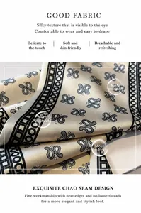 Macro detail of silky champagne paisley scarf showing elegant texture and smooth draping