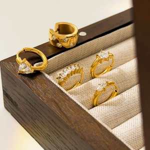 Stainless Steel Hoop Earrings With 18K Gold Plating And Geometric Cubic Zirconia Star Triangle Shapes Fashion Jewelry