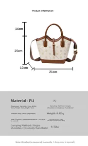 Detailed dimension guide for tote bag showing size specs and adjustable strap