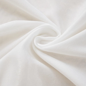 Tenda velata bianca in velluto tencel elegante, look di lusso per soggiorno e balcone