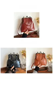 Detailed comparison of vintage leather doctor bags in reddish brown, black, and tan