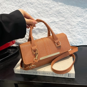 Dames Mode Minimalistisch Kleine Vierkante Crossbodytas Hoge Kwaliteit PU Leer Handtas Met Metalen Decor Dagelijks Woon-werkverkeer