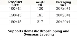 Size chart for thick cotton linen cafe curtains showing dimensions and product weight