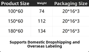 Size chart for white lace cafe curtains showing dimensions, weights and package details