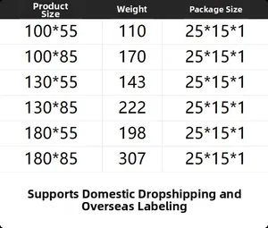 Detailed size chart for lace embroidered cafe curtains showing dimensions and weight info