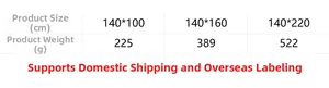 Size chart showing 140x100cm, 140x160cm, and 140x220cm dimensions for Christmas curtains