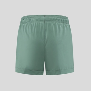 Women's quick-dry ice silk sports shorts in sage green with elastic waist and loose fit