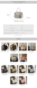 Detailed size chart and multi-color options for the woven texture bucket bag