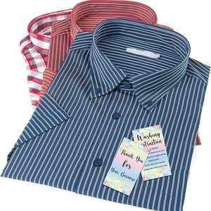Lot de 50 cartes d'instructions de lavage pour T-shirt et étiquettes de linge