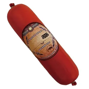 Lot de 200 autocollants rouges réservés à l'usage rectal sur emballage saucisse