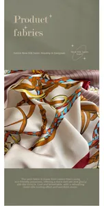Macro shot of vintage equestrian silk scarf texture made from breathable cotton fibers