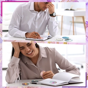 Stress relief sensory stickers for anxiety with textured abstract designs for office use