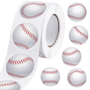 Adesivi Decorativi Rotondi Tema Palle Sportive Rotolo Per Basket Baseball Calcio Rugby Sigillatura Regali Scrapbooking Festa