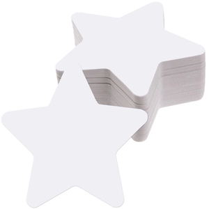 Stelle di carta bianca da 4 pollici per decorazioni di bacheche scolastiche
