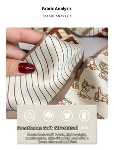 Detailed close-up of retro horse print silk scarf showing twill texture and fabric quality