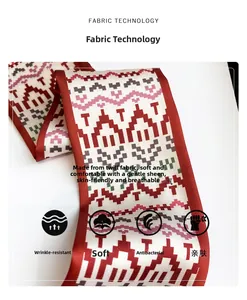 Detailed view of wrinkle-resistant twill silk scarf with geometric pattern texture