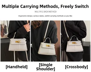 Tre modi di indossare la borsa in pelle: a mano, a spalla e a tracolla elegante