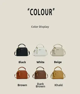 Detailed view of structured tote bags in six elegant colors with monogram embossing