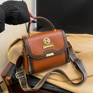 Sac À Bandoulière Sac À Main Cuir PU Texture Litchi Large Bandoulière Fermoir Magnétique Élégant Pour Femmes