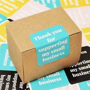 Dankeschön Aufkleber Für Kleine Unternehmen Selbstklebende Etiketten Aus Gestrichenem Papier Für Geschenkboxen Und Verpackungen