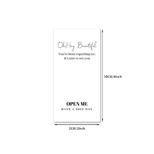 50-pack minimalist white rectangular thank you labels for gift boxes and bakery packaging