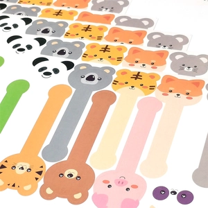 Cartoon animal stickers with panda and koala designs for DIY cake box sealing