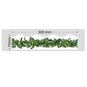 Eucalyptus leaf bulletin border sticker 300x70mm for blackboard school decoration