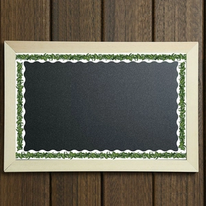 Eucalyptus leaf bulletin board border sticker with tropical palm leaf pattern decor