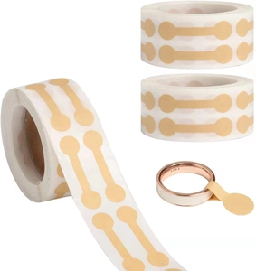 Roll of kraft paper jewelry price tags in dumbbell shape for rings and bracelets