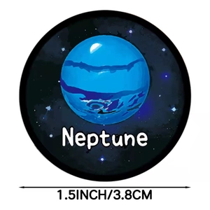 Rolle mit 3,8 cm Neptun-Planeten-Belohnungsaufklebern für Kinder mit Sternenhimmel