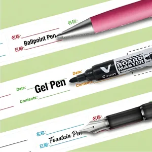 Waterproof cartoon name labels for school students, compatible with various writing pens