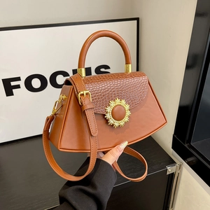 Damen Mode Krokodil Muster Handtasche Umhängetasche Vintage PU Leder Kleine Quadratische Box Tasche Metall Sonne Schnalle Schultertasche